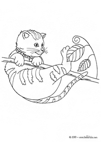 דפי צביעה של חתולים להדפסה - דף מספר 22