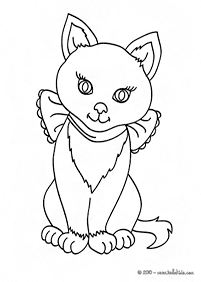 דפי צביעה של חתולים להדפסה - דף מספר 26