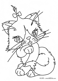 דפי צביעה של חתולים להדפסה - דף מספר 30