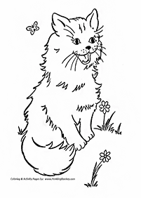 דפי צביעה של חתולים להדפסה - דף מספר 81