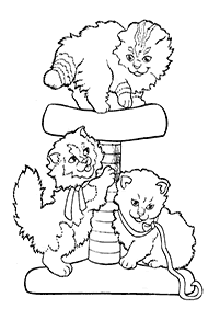 דפי צביעה של חתולים להדפסה - דף מספר 84