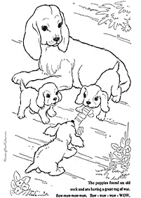 דפי צביעה כלבים (להדפסה) - דף מס. 16