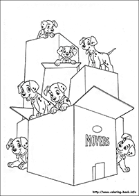 דפי צביעה כלבים (להדפסה) - דף מס. 43
