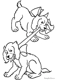 דפי צביעה כלבים (להדפסה) - דף מס. 64