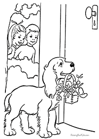 דפי צביעה כלבים (להדפסה) - דף מס. 72