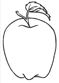 דפי צביעה לראש השנה - תפוח - דף מס' 27