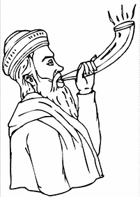 דפי צביעה לראש השנה - דף מס' 35