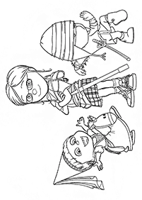 דפי צביעה מיניונים - דף מס. 71