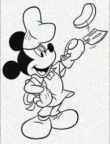 דפי צביעה מיקי מאוס - דף מספר 116