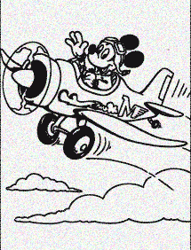 דפי צביעה מיקי מאוס - דף מספר 26