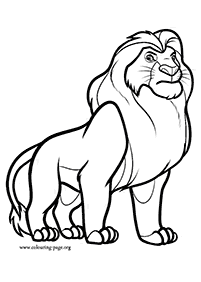 דפי צביעה מלך האריות - דף מס. 1