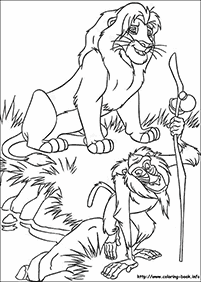 דפי צביעה מלך האריות - דף מס. 11