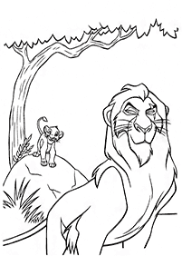 דפי צביעה מלך האריות - דף מס. 14