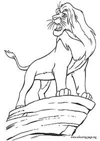 דפי צביעה מלך האריות - דף מס. 17
