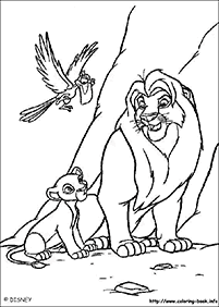 דפי צביעה מלך האריות - דף מס. 19