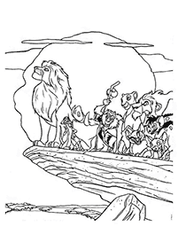 דפי צביעה מלך האריות - דף מס. 20