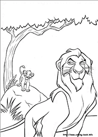דפי צביעה מלך האריות - דף מס. 23