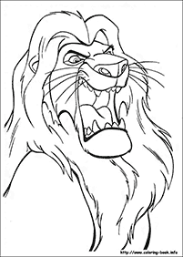 דפי צביעה מלך האריות - דף מס. 31