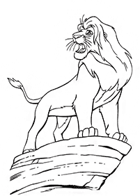 דפי צביעה מלך האריות - דף מס. 42