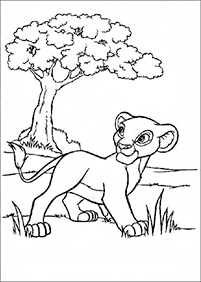 דפי צביעה מלך האריות - דף מס. 48