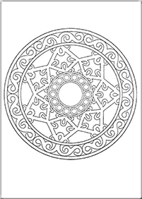 דפי צביעה מנדלות מורכבות - 15