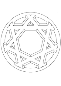 דפי צביעה מנדלות פשוטות - 18