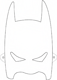 מסכות - דפי יצירה לילדים - דף מס. 34