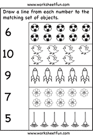 דפי עבודה מספרים - מספרים עד 10 - דף מס. 16