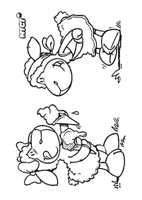 דפי צביעה של ניקי הכבשה - דף מס. 12