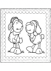 דפי צביעה של ניקי הכבשה - דף מס. 13