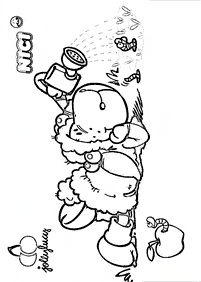 דפי צביעה של ניקי הכבשה - דף מס. 14