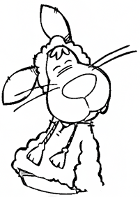 דפי צביעה של ניקי הכבשה - דף מס. 21