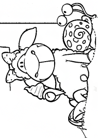 דפי צביעה של ניקי הכבשה - דף מס. 28