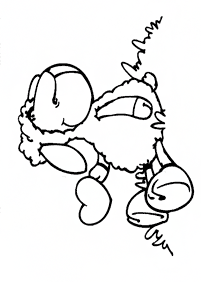 דפי צביעה של ניקי הכבשה - דף מס. 4