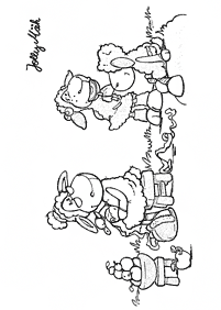 דפי צביעה של ניקי הכבשה - דף מס. 6