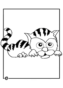 דפי צביעה נמר - דף מס. 11