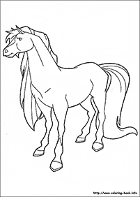 דפי צביעה סוסים - דף מס. 1