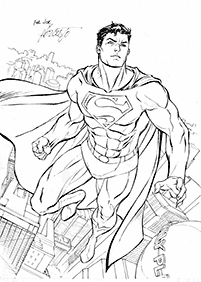 דפי צביעה סופרמן - דף מס. 55