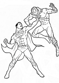 דפי צביעה סופרמן - דף מס. 6