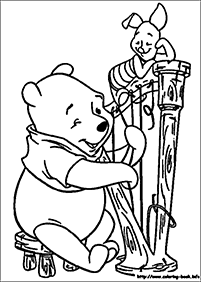 דף צביעה פו הדוב - 29