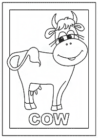 דפי צביעה פרה - דף מס. 24