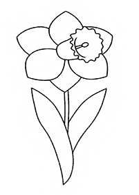 דפי צביעה פרחים (להדפסה) - דף מס. 103