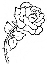 דפי צביעה פרחים (להדפסה) - דף מס. 26