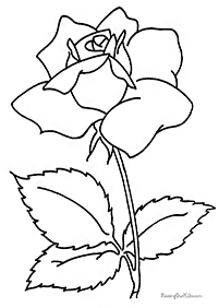 דפי צביעה פרחים (להדפסה) - דף מס. 48