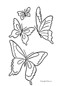 דפי צביעה של פרפרים להדפסה - דף מס. 18