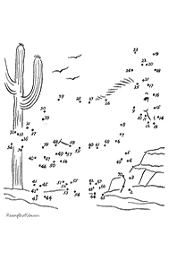 חיבור קו נקודה - דפי עבודה לילדים - דף מס. 100