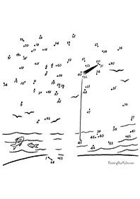 חיבור קו נקודה - דפי עבודה לילדים - דף מס. 101