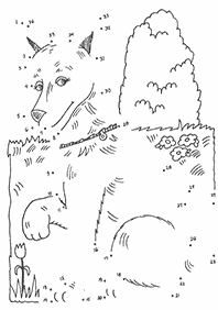 חיבור קו נקודה - דפי עבודה לילדים - דף מס. 3