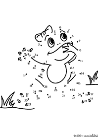 חיבור קו נקודה - דפי עבודה לילדים - דף מס. 40