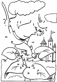 חיבור קו נקודה - דפי עבודה לילדים - דף מס. 41